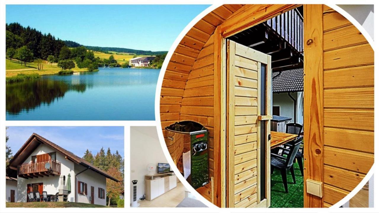 Seepark Kirchheim Ferienhaus Bei Vera Mit Sauna Exteriér fotografie